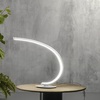 Lampada da tavolo design minimal linea curva dimmerabile LED arco bianco  44708