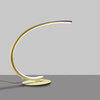 Immagine aggiuntiva di Lampada da tavolo LED arco oro spazzolato elegante design curvo dimmerabile l