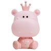 Lampada ippopotamo rosa cameretta bambina 3 intensit&agrave; luce 41730 LUCI E COLORI