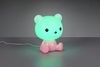 Immagine aggiuntiva di Lampada comodino bambine orsetto rosa led cambia colore  43364