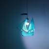 Lampadario azzurro camerette veliero Peter Pan per bimbi veri sognatori  42821