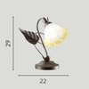Immagine aggiuntiva di Lampada da comodino abat jour natura classica brunita  45014