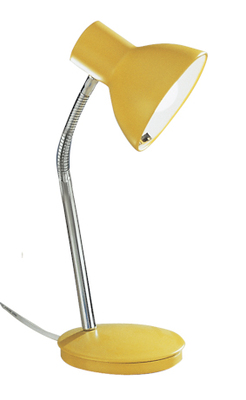 Lampada comodino o scrivania snodabile direzionabile in metallo colore giallo 4030G PERENZ