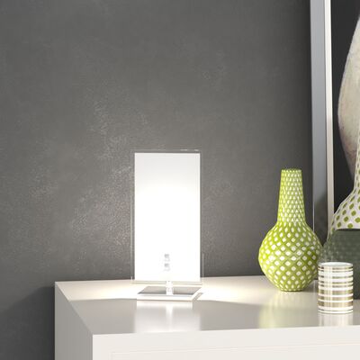 Abat-jour moderna lampada tavolo rettangolo vetro bianco e trasparente 1148/P UPGRADE TOP LIGHT