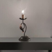 Abat-jour ruggine oro verso l&rsquo;alto classica con ricciolo e foglia  45546
