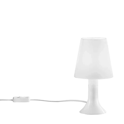 Lampada economica per camerette comodino in acrilico bianco  43848