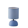  Lampada comodino tavolo azzurra bassa paralume  42328