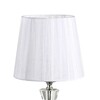 Immagine aggiuntiva di Lampada comodino colonna di cristalli e organza bianca plisse PEGASO TL1 SMAL