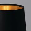 Ulteriore dettaglio di Lampada comodino oro piccola 17cm paralume nero  42664
