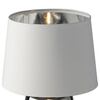 Ulteriore dettaglio di Abat jour piccola argento 17cm con paralume bianco argentato internamente  42