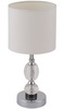 Lampada tavolo in cristallo dettaglio nero e paralume alta 48cm 24136T GLOBO LIGHTING
