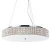 Altra foto di Lampadario moderno maestoso 60cm quadretti cristallo fascia rotonda ROMA SP12 IDEAL L