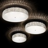 Ambientazione Plafoniera 50cm fascia quadretti cristallo 9 led G9 ROMA PL9 IDEAL LUX