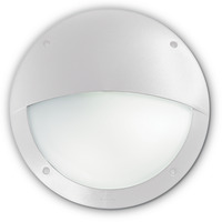 Applique da esterno IP65 IP66 rotonda palpebra bianca POLAR-2 AP1 BIANCO LUCIA IDEAL LUX