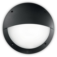 Applique da esterno rotonda nera palpebra IP65 POLAR-2 AP1 NERO LUCIA IDEAL LUX