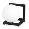 Immagine aggiuntiva di Abatjour lampada da tavolo 12cm nera quadrata design sfera in bilico ANGOLO T