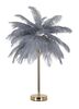 Immagine aggiuntiva di Lampada da arredo particolare grigia 55cm piume  42422