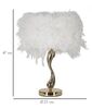 Sinuosa lampada piume leggere da arredo bianca 25x47  42433 - foto 5