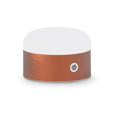 Lampada piccola senza fili touch rame ricaricabile a LED MIGNON TL RAME IDEAL LUX