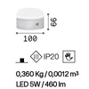 Misure Lampada tavolo a LED touch portatile batteria ricaricabile
