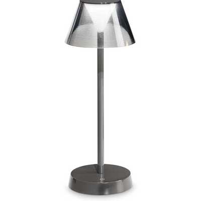 Lampada senza fili touch ricaricabile 3 tocchi antracite LOLITA TL COOL GREY IDEAL LUX