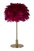 Immagine aggiuntiva di Lampada tavolo da arredo eterea soffici piume burgundy 30x50  42429