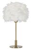 Immagine aggiuntiva di Lampada tavolo stile glamour piume bianche 30x50cm  42428