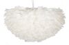 Ulteriore dettaglio di Lampadario bianco cascata di delicate piume 60x30  42432