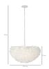 Lampadario bianco cascata di delicate piume 60x30  42432 - foto 6