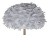 Particolare di Piantana eterea con diffusore di piume grigie 43x170  42431