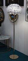 Piantana eterea con diffusore di piume grigie 43x170  42431