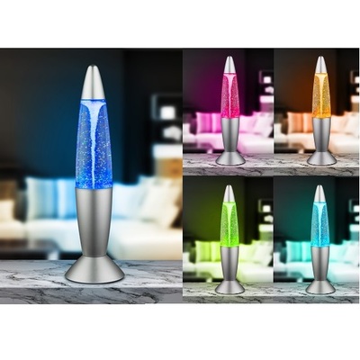 Lampada decorativa con effetto vortice a led luminosi cambia colore a batteria o a corrente GLOBO LI