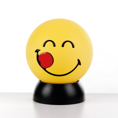 Lampada smile faccina gialla spiritosa con linguetta 40719 LUCI E COLORI