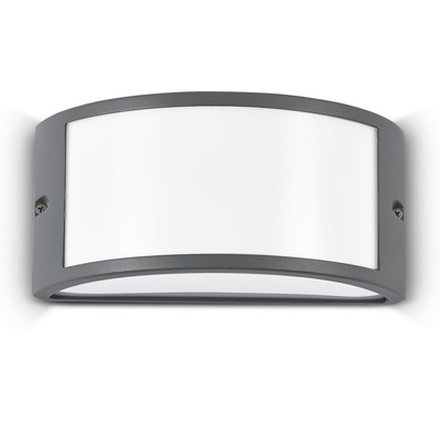 Applique esterno a parete grigio scuro fascia luminosa REX-1 AP1 ANTRACITE IDEAL LUX