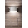 Particolare di Applique luce up & down fascia frontale chiusa REX-2 AP1 BIANCO IDEAL LUX