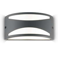 Applique grigio scura geometria a ics esterni design REX-3 AP1 ANTRACITE IDEAL LUX
