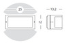 Applique fascia esterno 473-36 misure