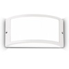 Immagine aggiuntiva di Applique esterno curva bianca elegante emissione 3 lati REX-1 AP1 BIANCO IDEA