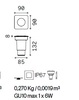 Immagine aggiuntiva di Faretto piccolo carrabile 5000kg quadrato nero GRAVITY PT SQUARE SMALL IDEAL 