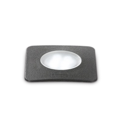 Faretto piccolo carrabile 5000kg quadrato nero IP67 GRAVITY PT SQUARE SMALL IDEAL LUX