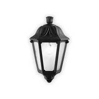Mezza lanterna nera da esterno in resina DAFNE AP1 SMALL NERO IDEAL LUX