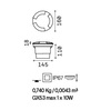 Particolare di Lampada 3 fessure luminose incasso esterno carrabile big IP67 LANDING PT BIG IDEAL LU