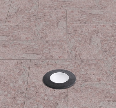Lampada pavimento esterno incasso 9cm nera IP67  43604