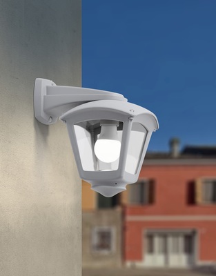 Applique lanterna piccola da esterno grigia classica in resina IP55  45494