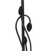 Immagine aggiuntiva di Lampada da tavolo in ferro nero foglie paralume avorio alta 45,5cm  41810