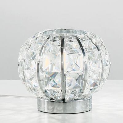 Lampada tavolo o comodino 16cm con cristalli 42321 LUCI CRISTALLI
