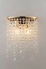 Applique oro lucido da parete con cristalli 2 luci 40231 LUCI CRISTALLI