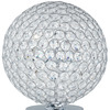 Particolare di Lampada da tavolo a sfera 25cm cristalli incastonati in maglia metallica  42308