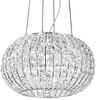Particolare di Lampadario a sospensione cristalli applicati 45cm 5 luci E27  42322