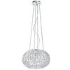 Lampadario a sospensione moderno cristalli applicati 45cm 5 luci E27 42322 LUCI CRISTALLI